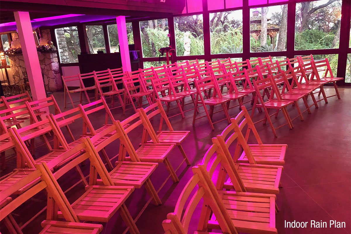 The Chandelier Chateau is an incredible reception room for dancing at The Vista on Seward Hill