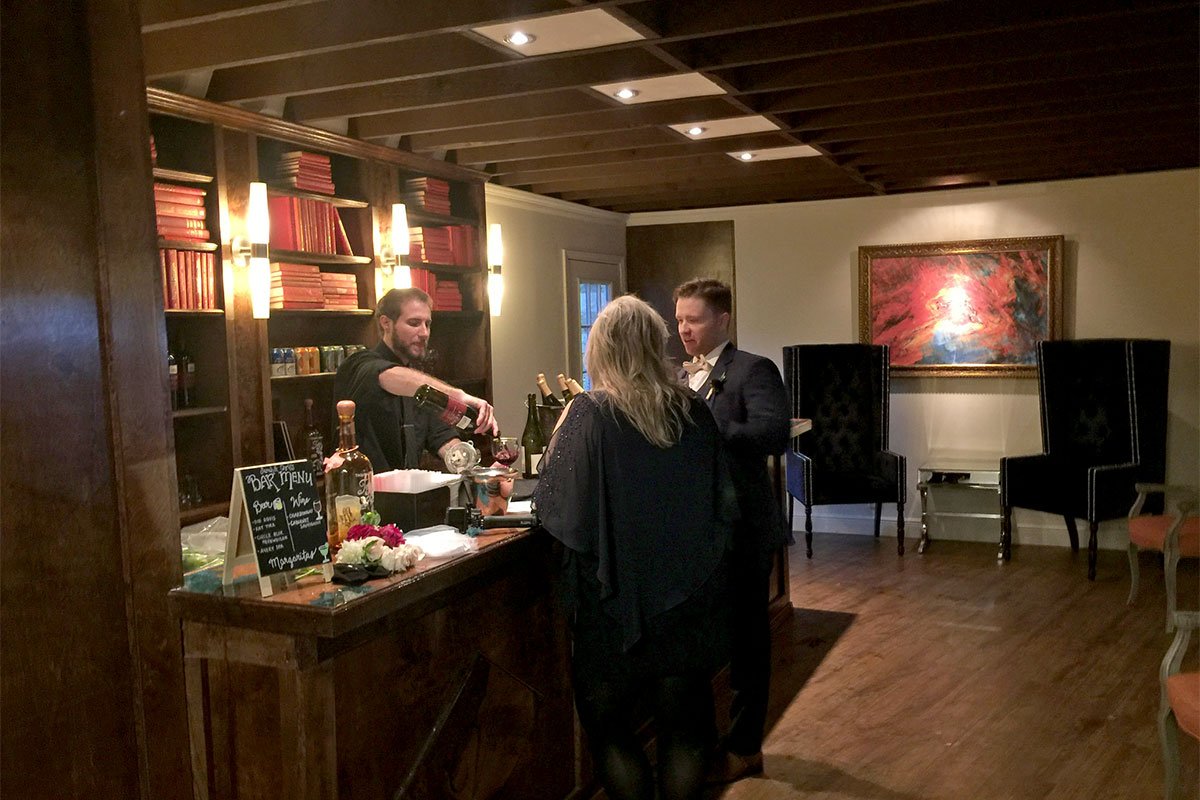 Relaxing Library Bar at The Vista on Seward Hill