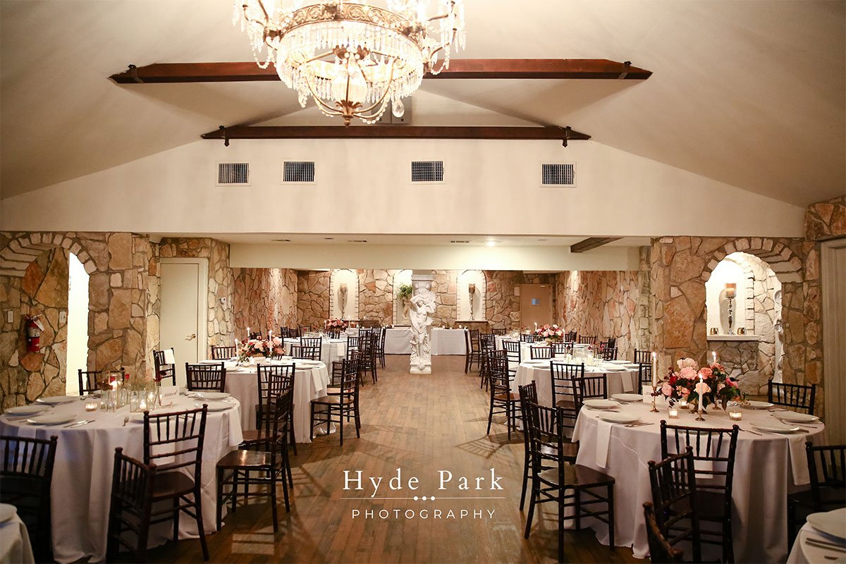Three Gorgeous Chandeliers light up the Dining area at The Vista on Seward Hill