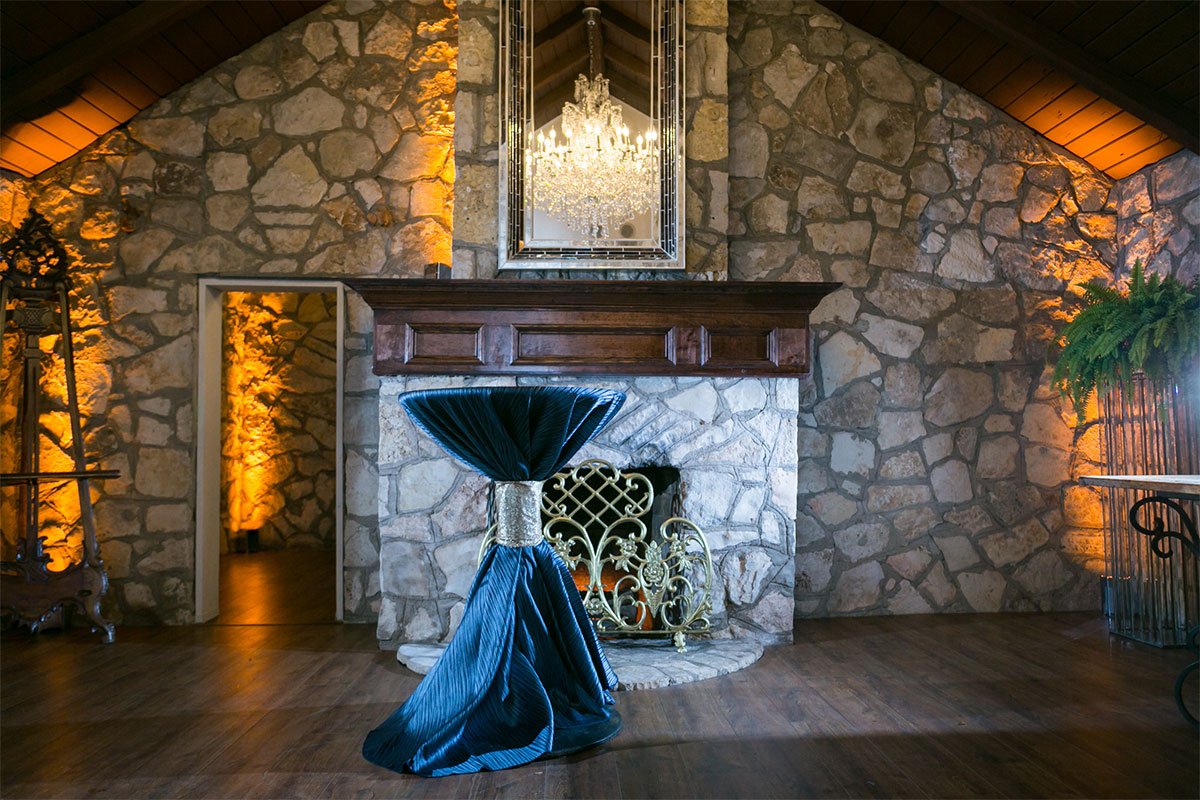 The Chandelier Chateau is an incredible reception room for dancing at The Vista on Seward Hill