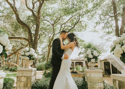 Weddings are fabulous in the beautiful outdoor gardens of The Vista on Seward Hill