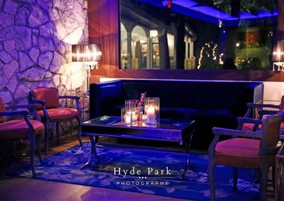 Enjoy the relaxing lounge areas during your celebration at The Vista on Seward Hill