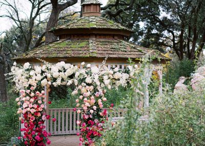 Weddings are fabulous in the beautiful outdoor gardens of The Vista on Seward Hill