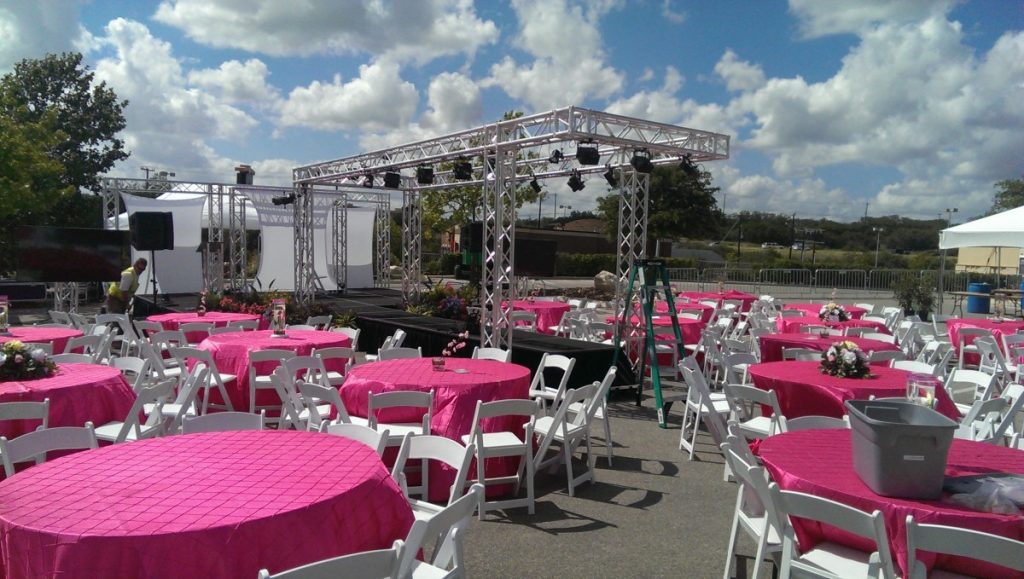 Audio / Video with Custom Trussed Structure for Fashion Show