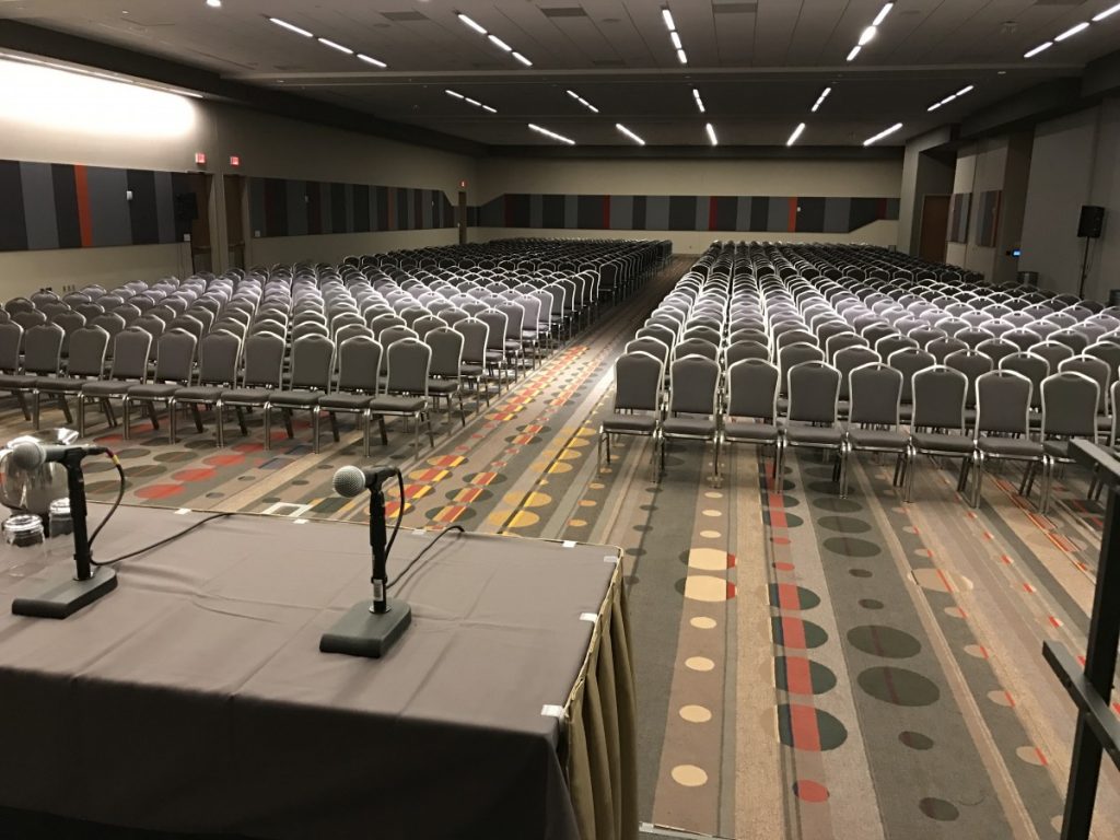 Sound Systems - Wired Microphones for a Panel Discussion