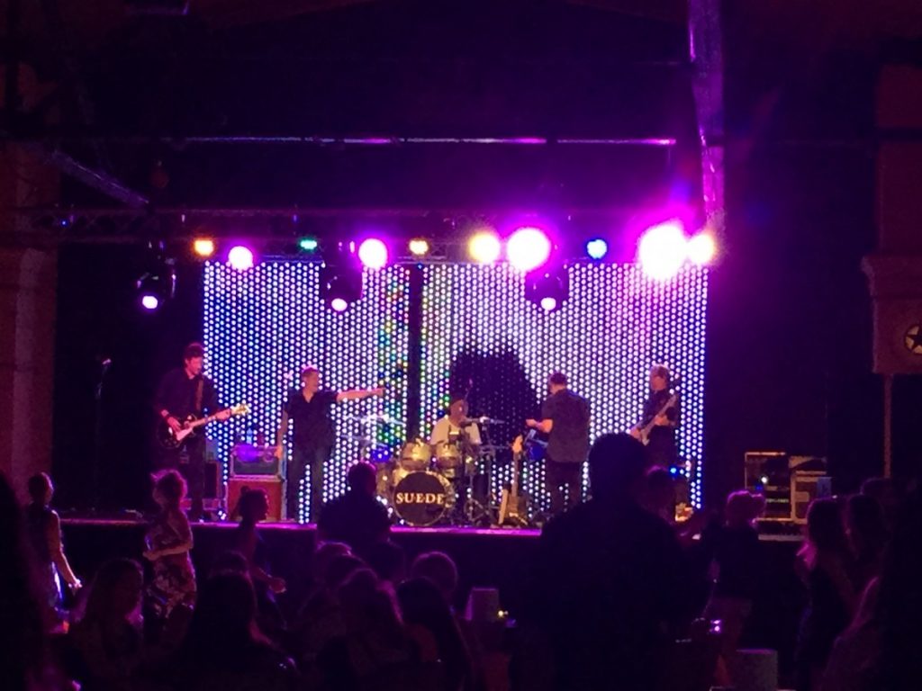 Stage Lighting with LED Video Curtain