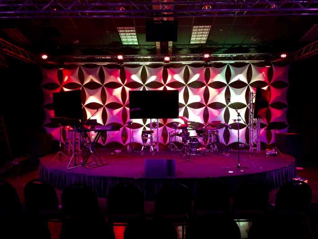 Spandex Custom Stage Backdrop