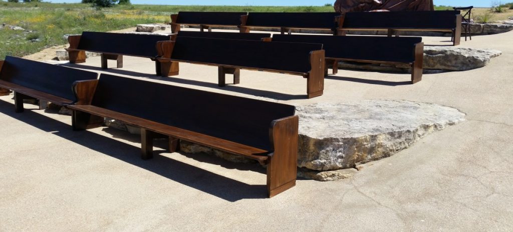 Church Pews at Ceremony