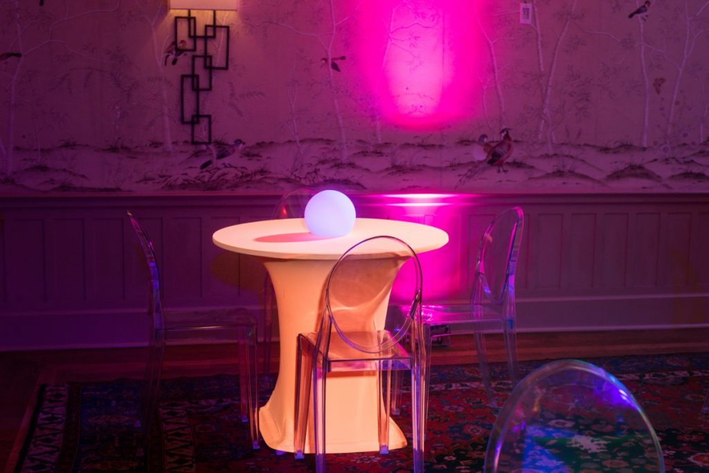 Ghost Chairs with Bistro Spandex Tables