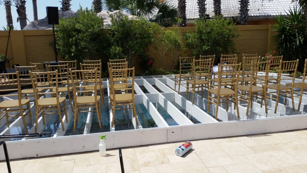 Ceremony over Pool