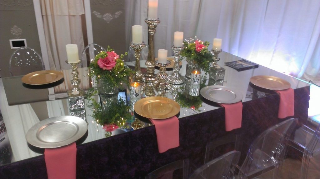 Mirrored Glass Table