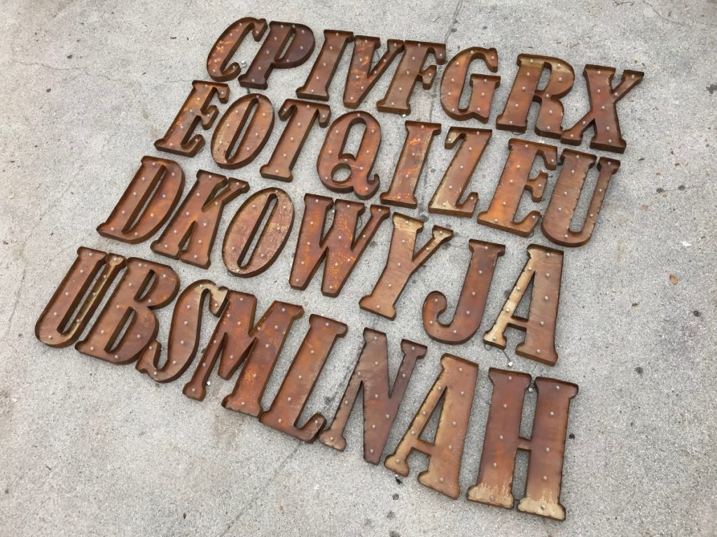 Lighted Marquee Letters