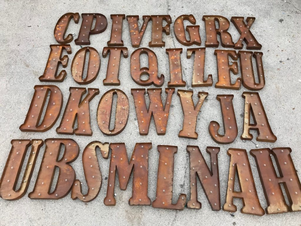 Lighted Marquee Letters