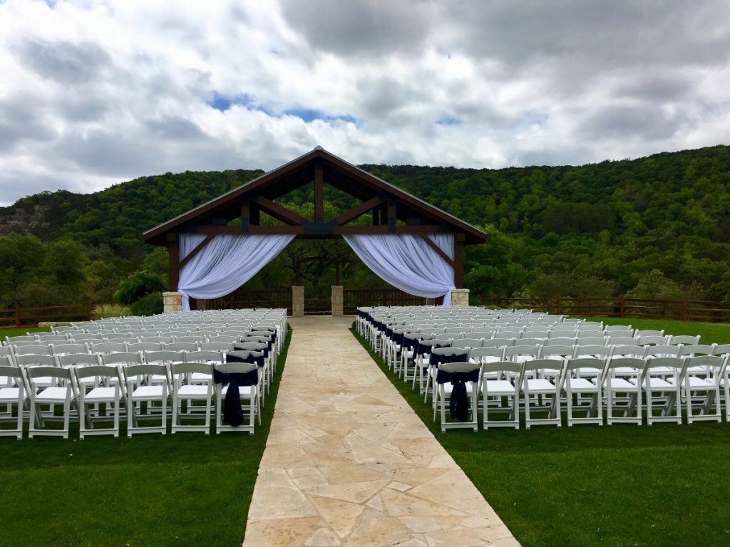 White Sheer Ceremony Drape