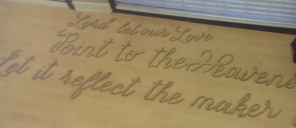 Wooden Lasered Quote