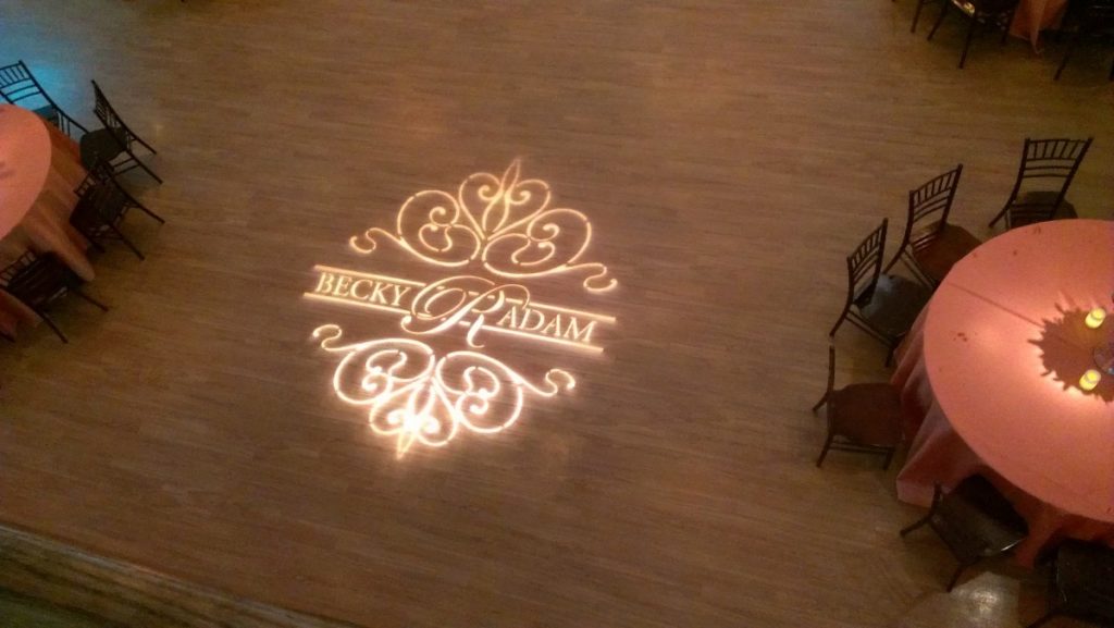 Custom Monogrammed Gobo Light Projection