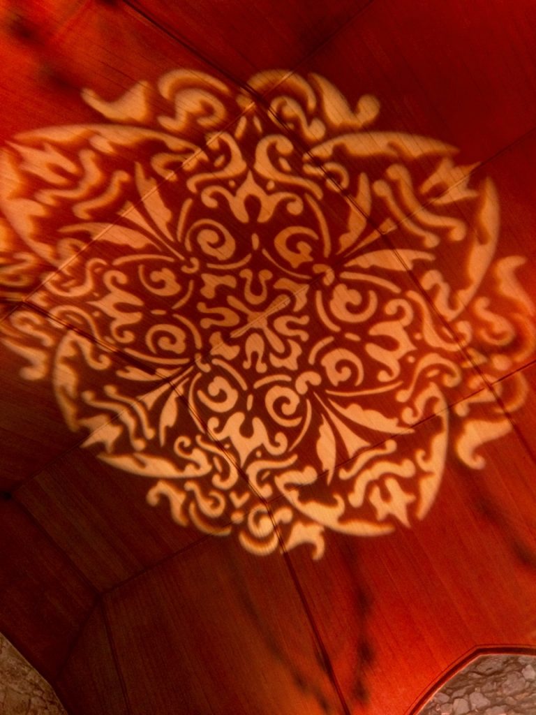 Antique Rosette on Ceiling