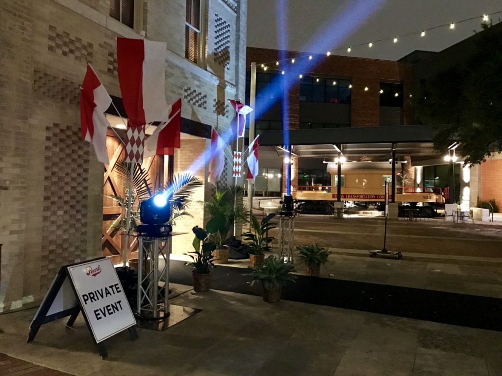 Two Moving Heads at Entrance