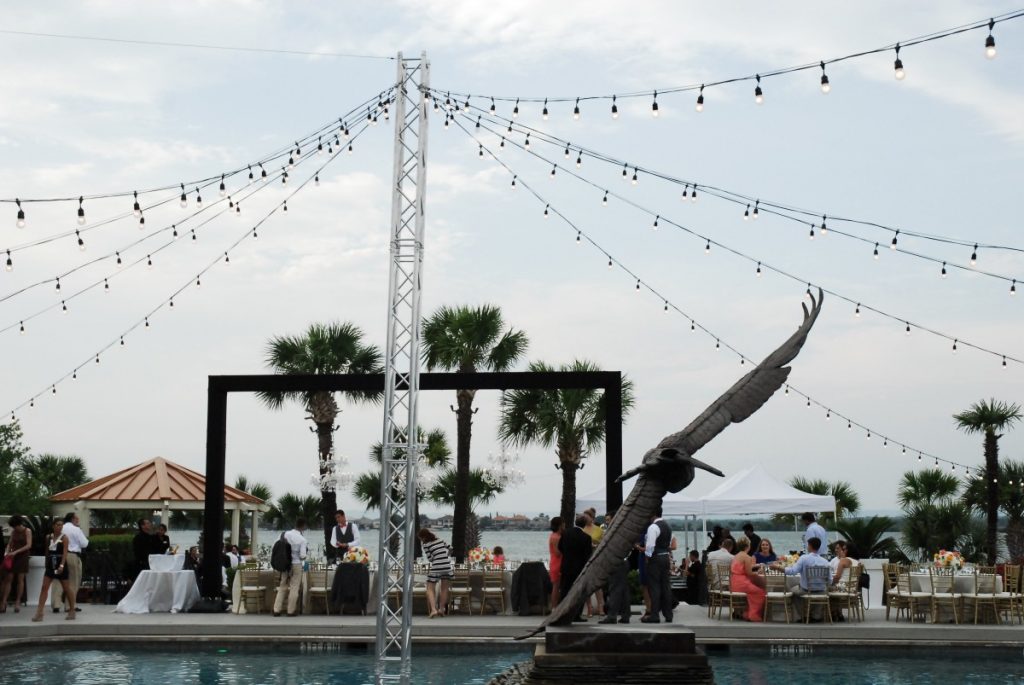 Truss Supported String Lighting