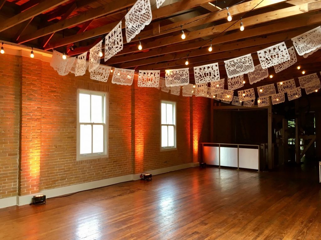 String Lighting, Papel Picado, &amp; Uplighting