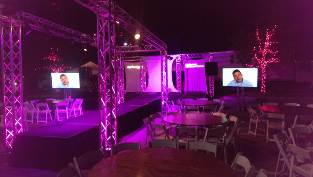 Runway Framed with Trussing &amp; Uplighting