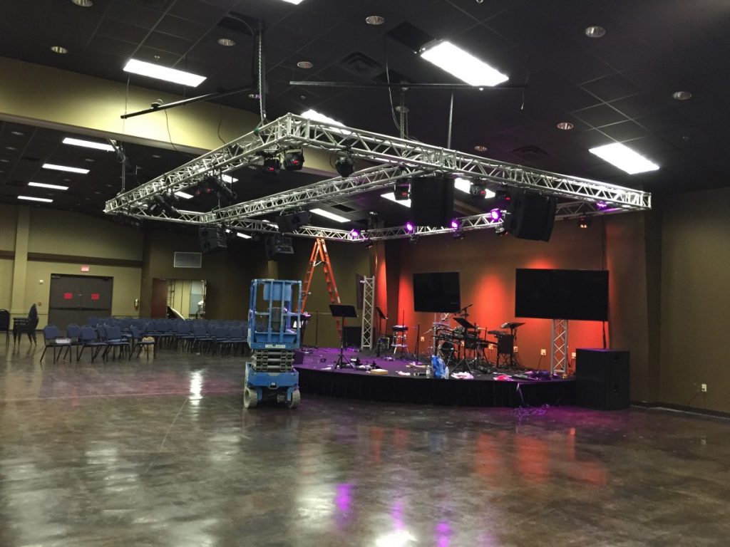 Truss Supported Stage Lighting