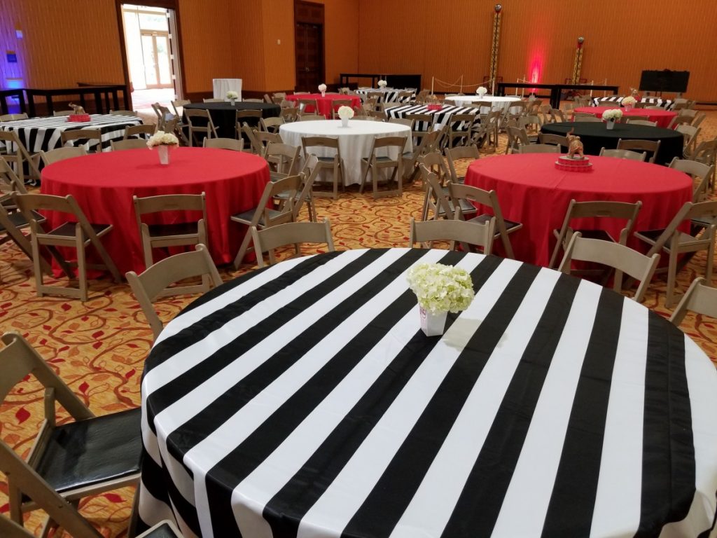 Striped Black &amp; White Lamour Linen - 3&quot;