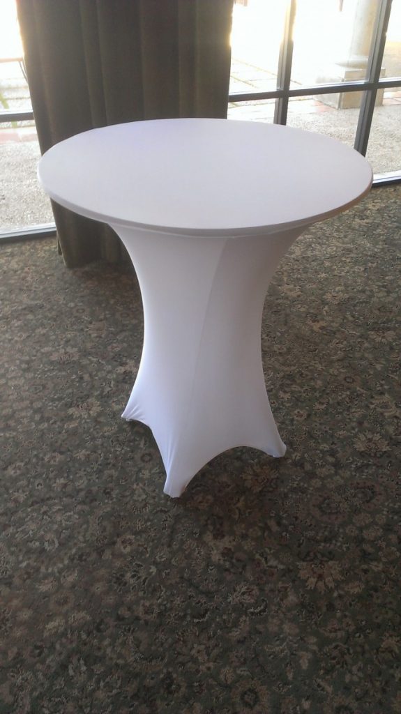 White Spandex Table Covers