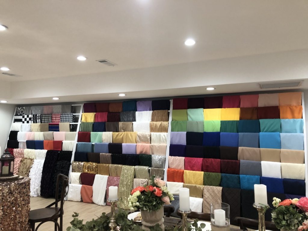 Linen Wall at DPC Event Services&#039; Headquarters