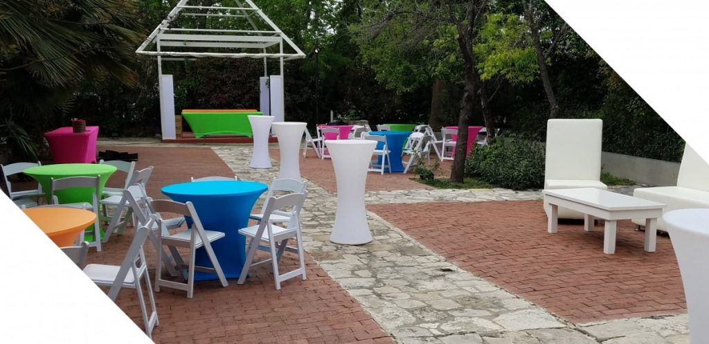 Spandex Table Covers in Neon Colors