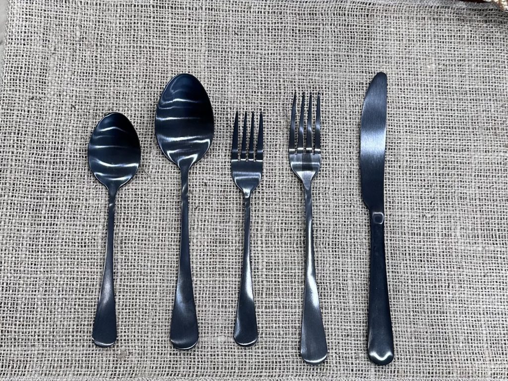Black Flatware - DPC Event Services