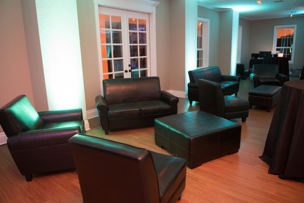 Grouped Black Lounge Furniture