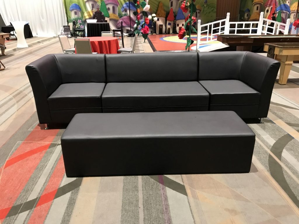 2 Corner Arm Chairs, 1 Sofa, 1 Ottoman