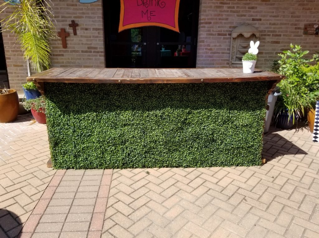 Hedge Bar Facade - For Reclaimed Wooden Bar