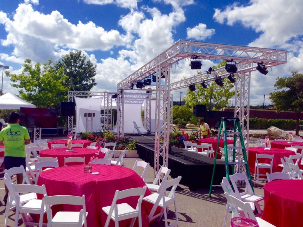 Fashion Show Staging with Trussed Lighting