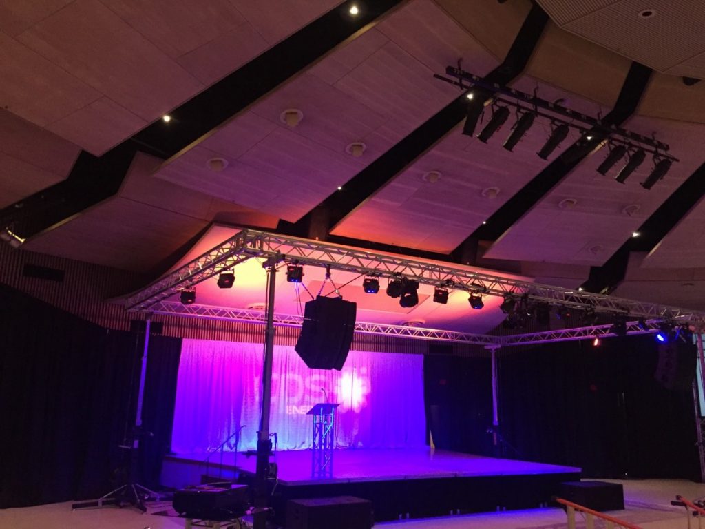 Staging with Trussed Lighting