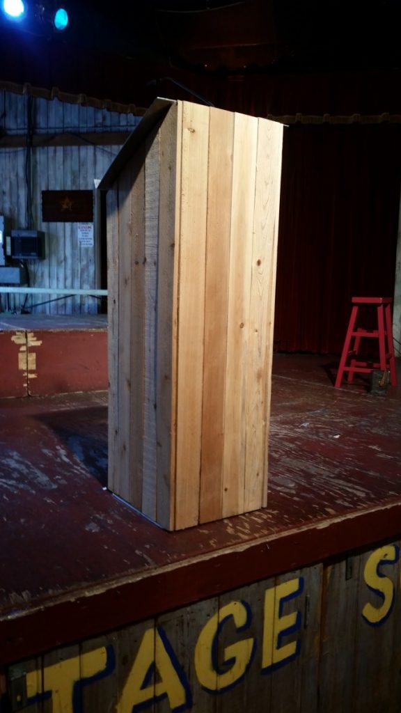 Wooden Picketed Podium