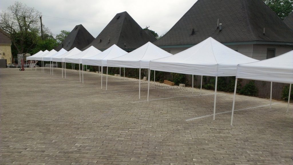 10&#039; x 10&#039; White Tents Available at DPC Event Services