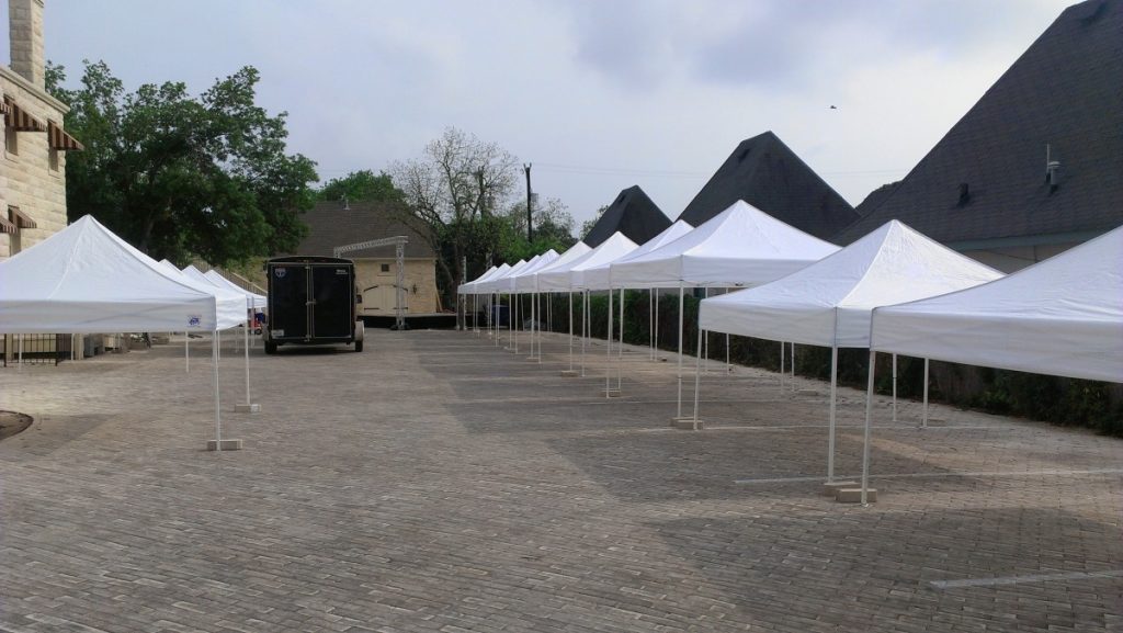 10&#039; x 10&#039; White Tents Available at DPC Event Services