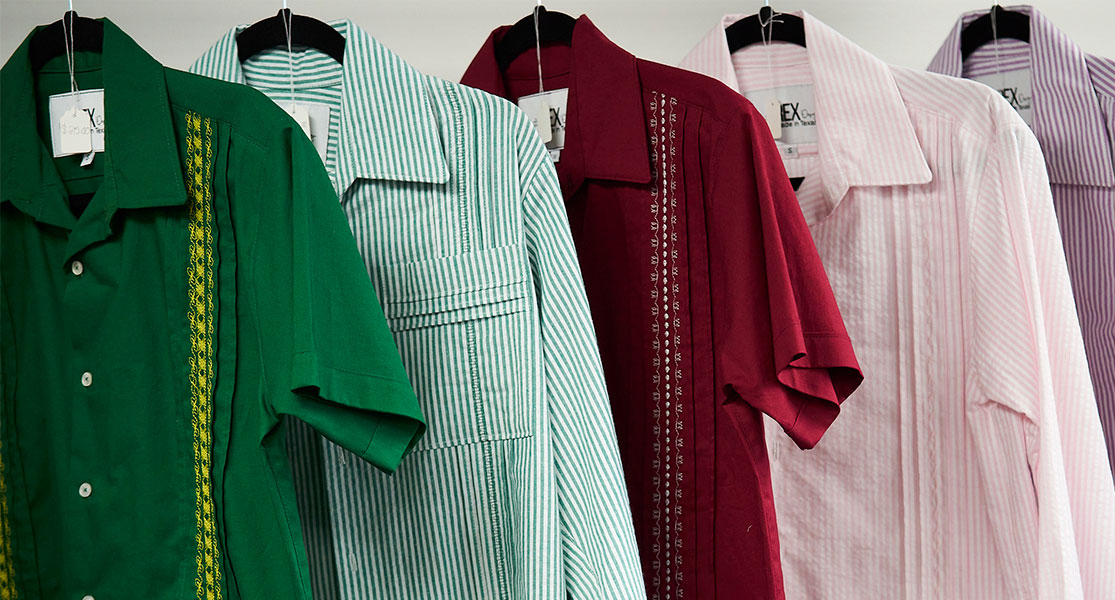 Custom Made Cubavera Shirts available at Rex Formal Wear