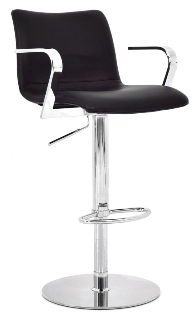 Black Chrome Stool - DPC Event Services
