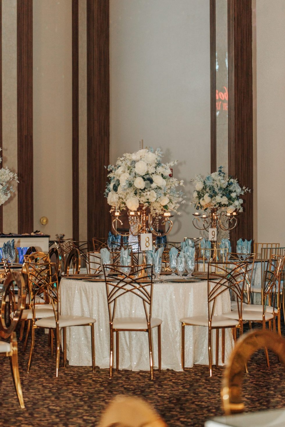 Smaller ballroom for wedding ceremony at San Antonio event venue